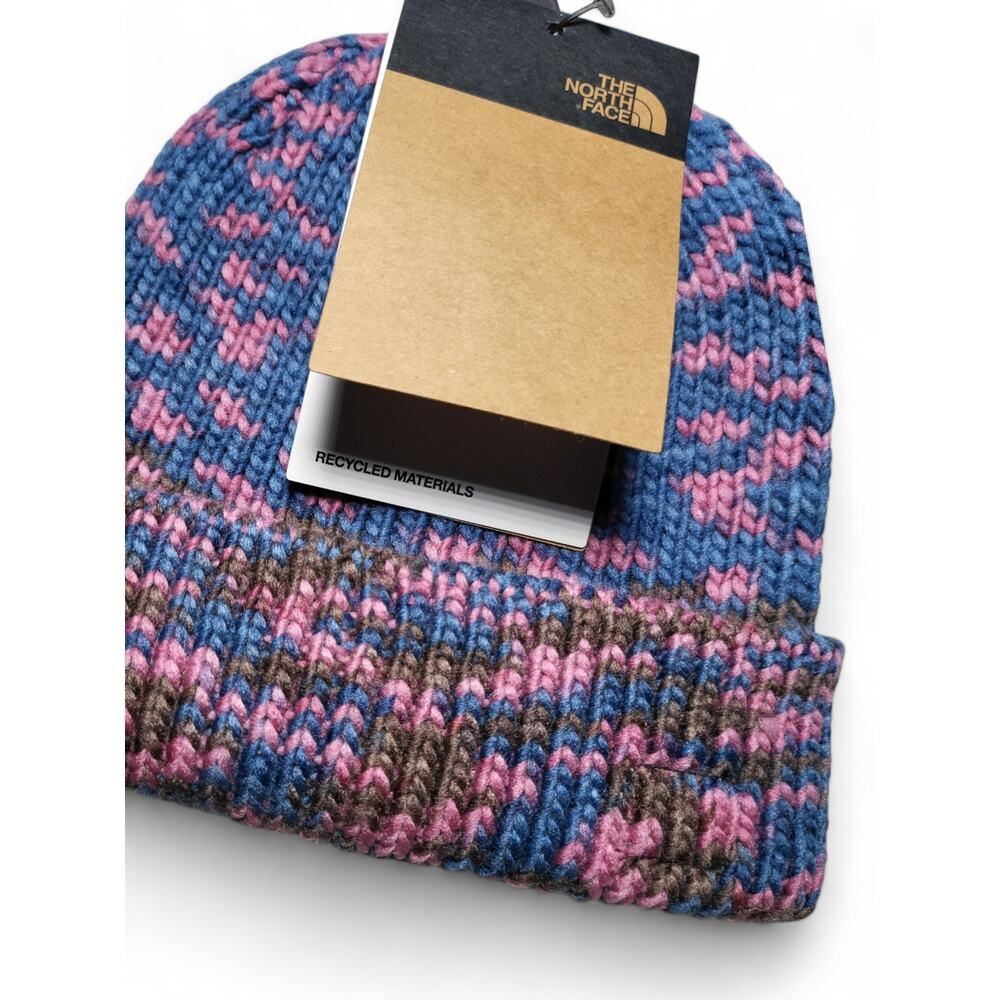 NWT THE NORTH FACE Crochet Shinsky Slouchy Beanie Shady Berry OSFA - Picture 4 of 12